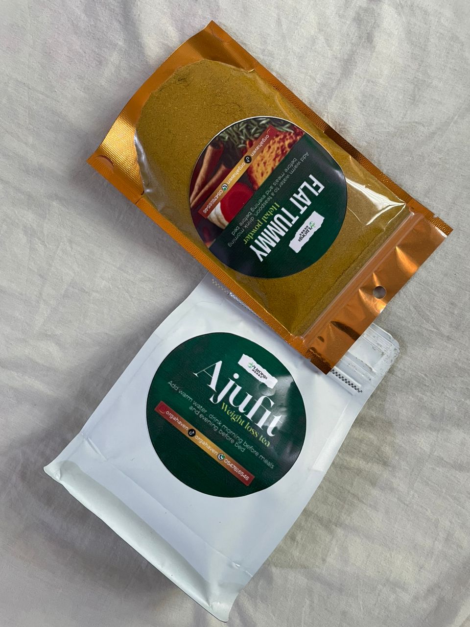 Flat Tummy and Ajufit herbal products