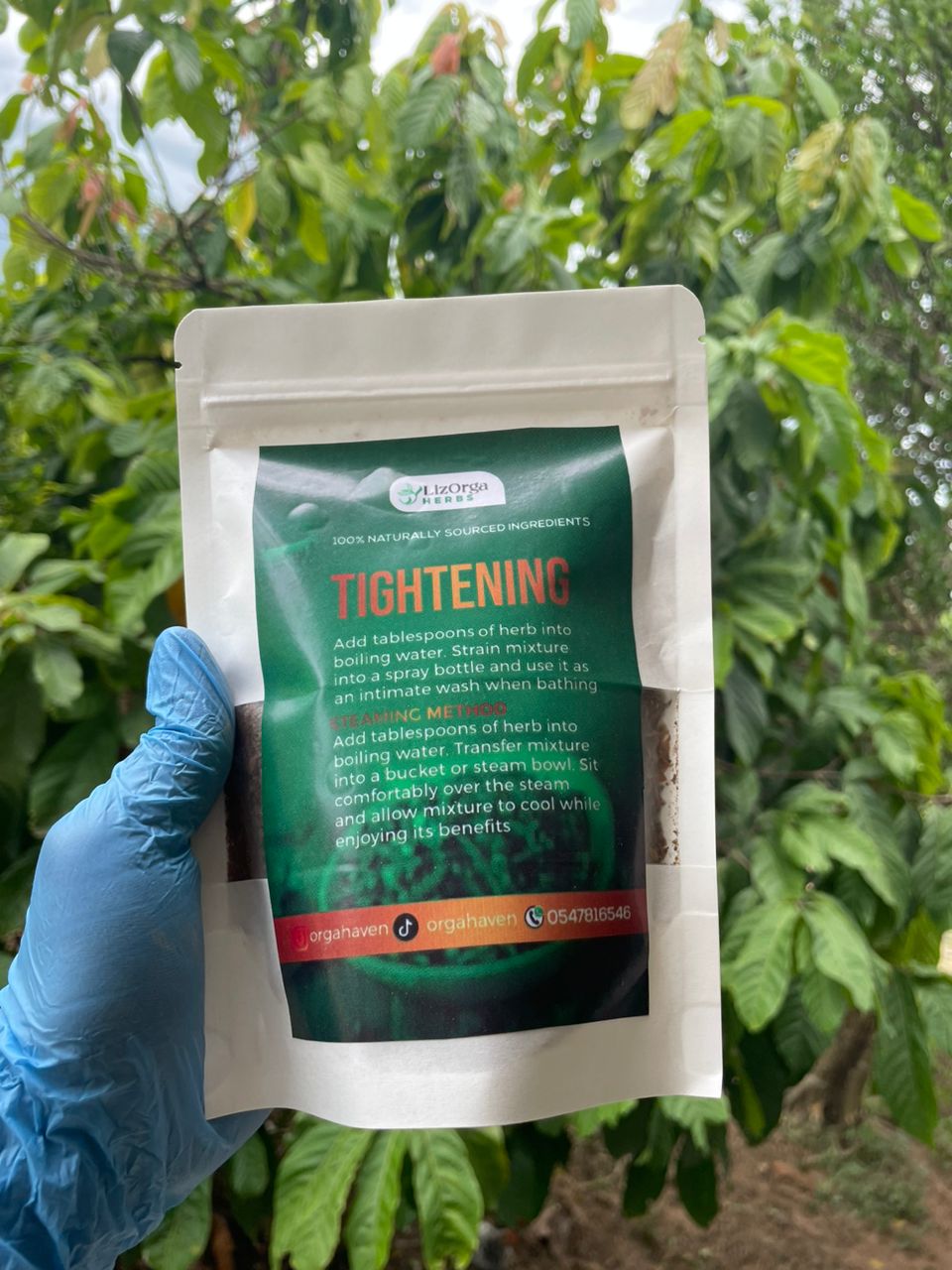 Tightening herbal product